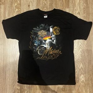 Harley-Davidson Cancún Mexico T-Shirt L Black Excellent Condition